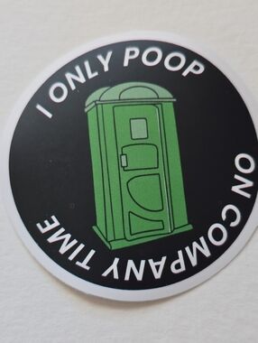 10/$10 Green Porta Potty Sticker